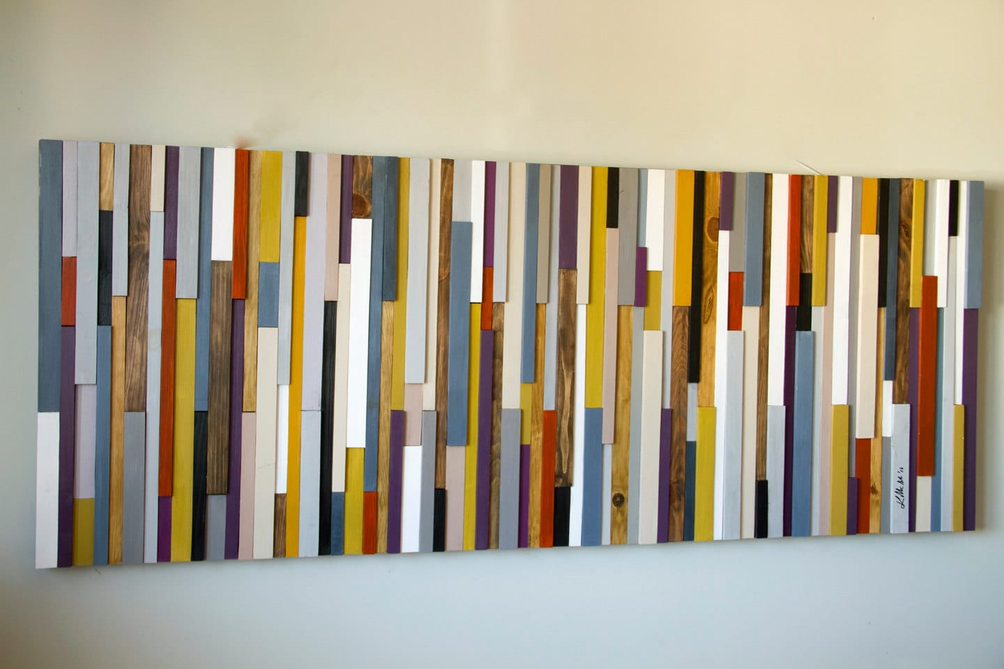 Hout Kunst van de Muur muur beeldhouwwerk 24 x 64 VERKOOP