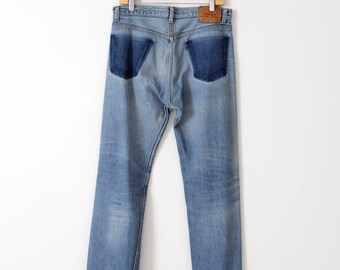 Levis 501 jeans, vintage 501s, 33 x 31