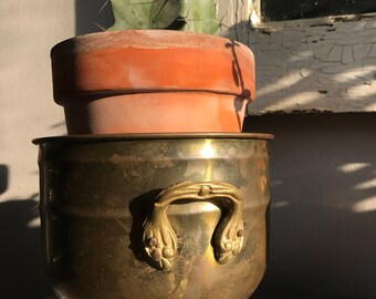 Vintage Brass Planters