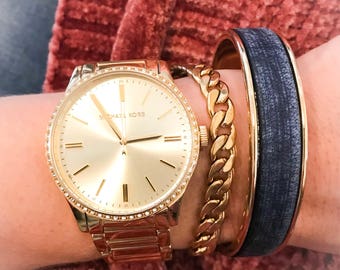 The Denim Cuff Bracelet