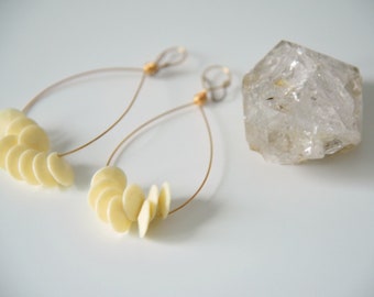 She Sell Sea Shells Hoop Chandelier Earrings