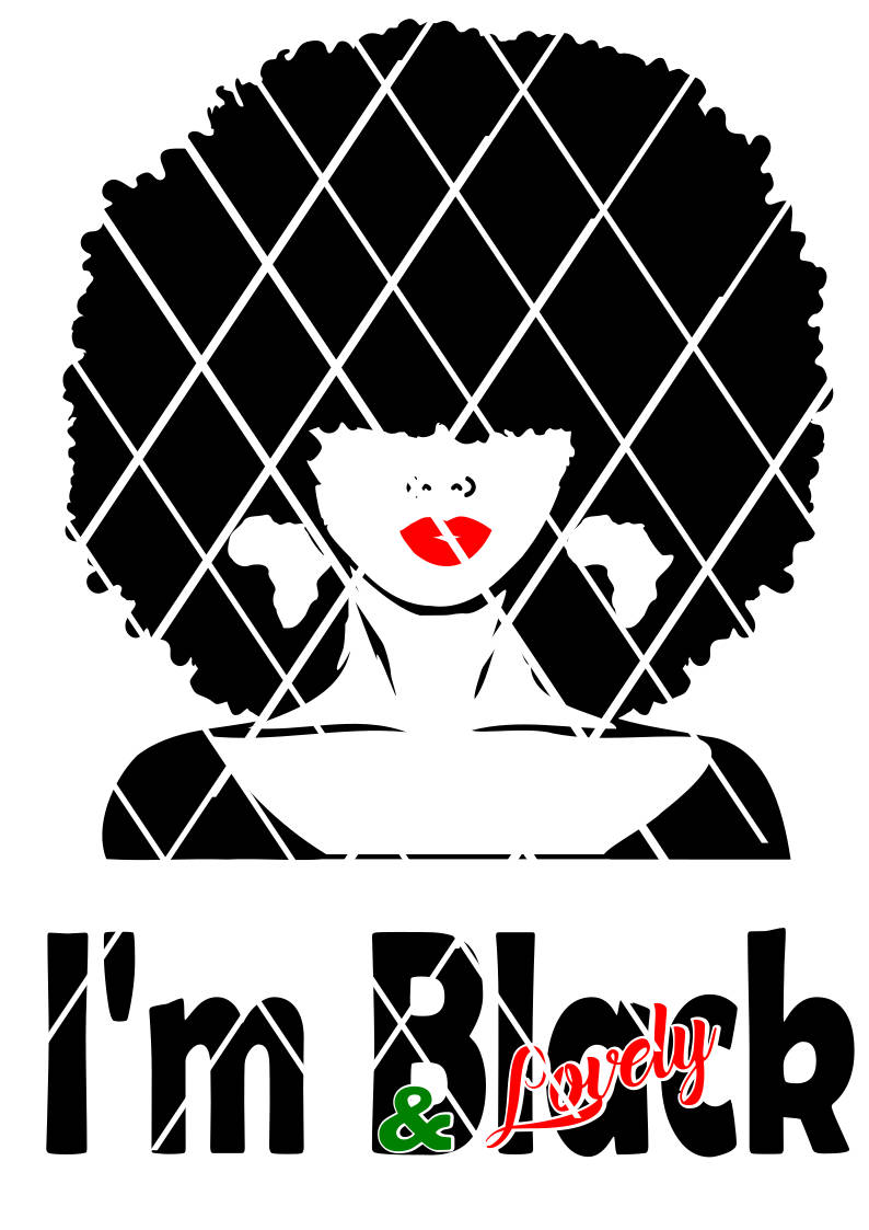 Download Black and Lovely, Afro Hair Lady svg,Natural hair svg ...