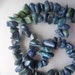 Dark Blue Turquoise Chip Beads 13-17mm 10 Beads
