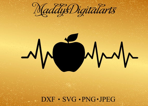 Download Apple Heartbeat SVG Heartbeat SVG Apple svg Teacher SVG Cut