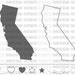 CALIFORNIA svg, State svg Files, California Vector, United States svg, State Clip Art, California Cut File, California State Outline