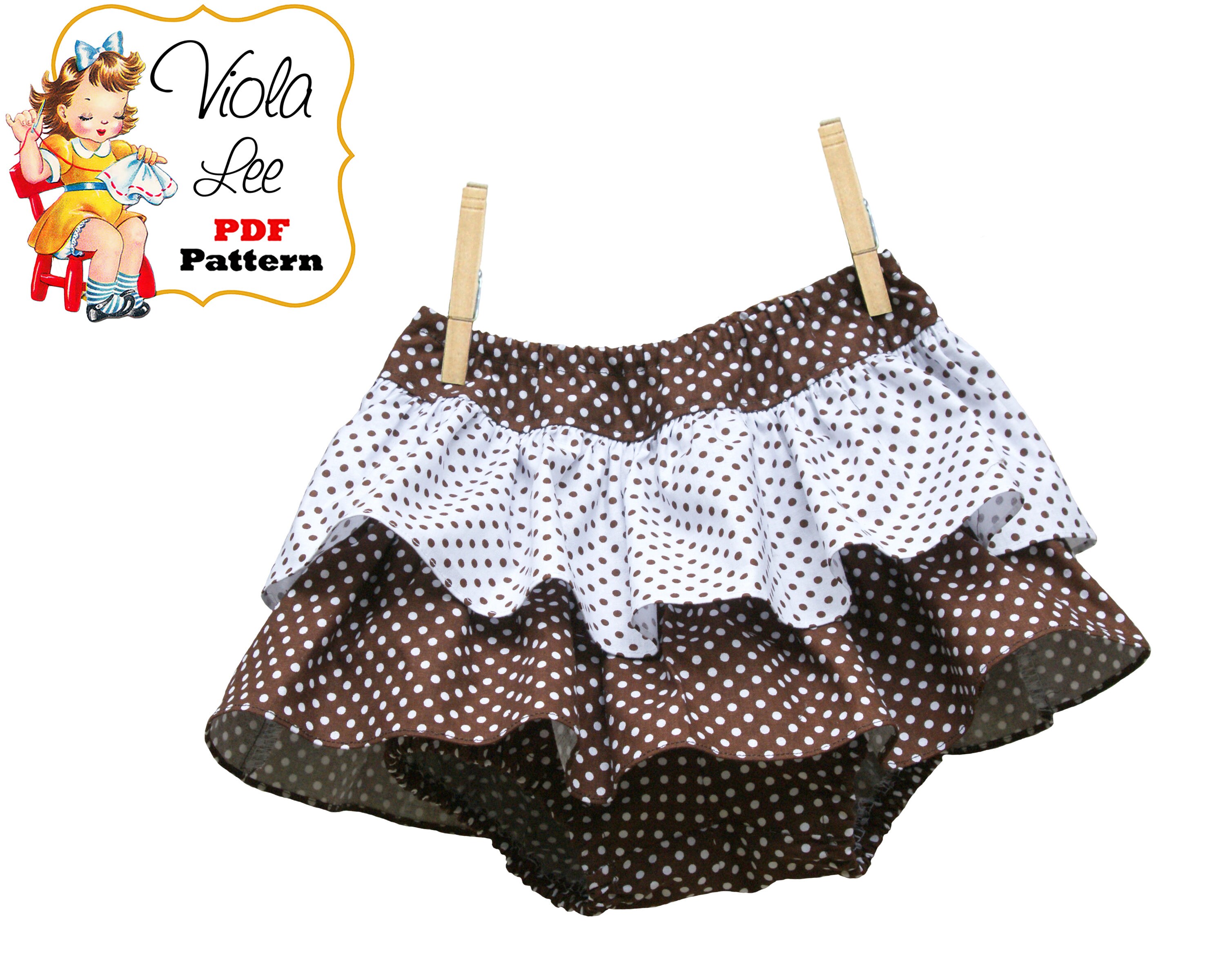 Infant Bloomer Skirt Pattern Infant Sewing Pattern Ruffle