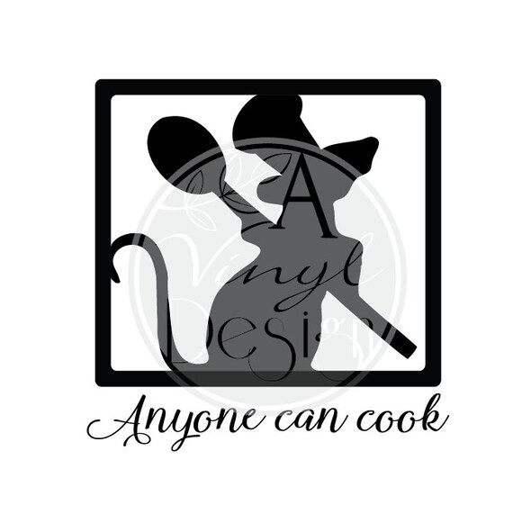 Anyone can cook Ratatouille Vinyl Decal