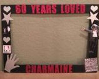 Michael Jackson- KING OF POP Themed Photo Prop Frame-wooden, Michael Jackson Party Decor