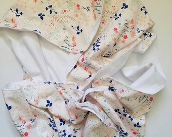 Vintage Floral Jersey Knit Baby Blanket; double sided; receiving blanket; swaddle blanket; newborn; play mat; stroller blanket; Paperie
