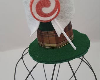 Lollipop Guild Tiny Top Hat, Lollipop Guild Hat, Munchkinland Hat, Wizard of Oz Hat, Lollipop Guild Costume, Wizard of Oz Costume, Oz Favor