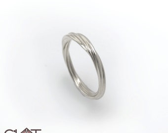 Infinity ring, Infinity silver ring, Twisted band ring, Silver twisted ring, Silver twisted band ring, Twisted infinity ring, Twist ring