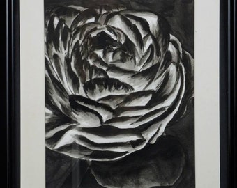 Hope Springs Eternal - An original, framed black ink painting