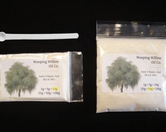 Indole 3 Butyric Acid IBA K Auxin 98% - 1 5 10 25 50 g Gram Plant Growth Hormone Regulator