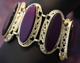 Vintage Purple Lucite Bracelet