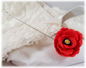 Poppy Brooch or Stick Pin - Poppy Jewelry