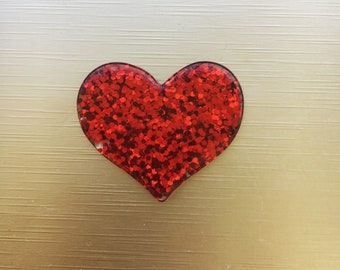 Love Acrylic Glittery Needle Minder