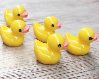 2/5/10pcs.15mm.Miniature Cabochon Duck,Miniature Duck,Miniature animals Cabochon,Resin,Miniature Sweet,Miniature Cabochon,DIY