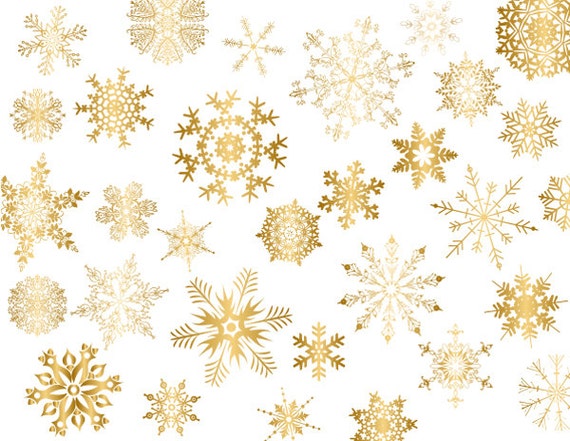 Gold Snowflake Clipart Gold Snowflake Clip Art Golden