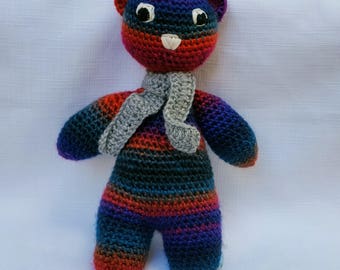 Rainbow Teddy Bear - Crochet