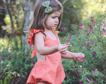 Pumpkin baby/toddler sunsuit