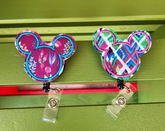Name Badge, Name Badge Holder, Badge Clip, Badge Reel, Nurse Badge Reel, Nursing Badge Reel, Nurse Gift, Pediatric Nurse Gift, Minnie Mouse