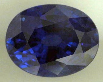 Sapphire Blue 0.98 Natural/Oval /AGL Report/Loose Sapphire