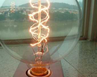 1 Antique super large vintage edison bulb 40w 220v radiolight AP125B squirrel cage lamp Filament light