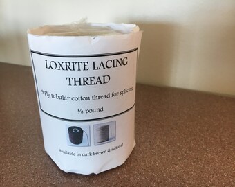 LoxRite Lacing Cord for Braided Rugs White