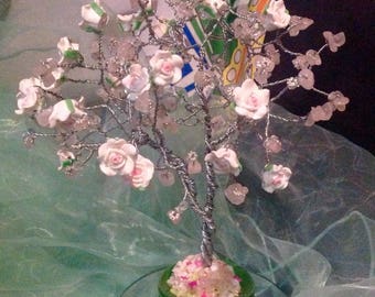 Rose Quartz with roses
