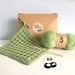 Crochet Kit / DIY Kit Crochet Dishcloth Kit / Simple Beginner Crochet Kit / Gift for Crocheter / Dishcloth Pattern Kitchen Hotpad Potholder