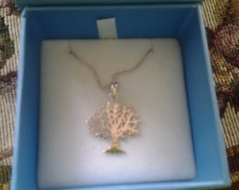 Sterling Silver tree of life necklace