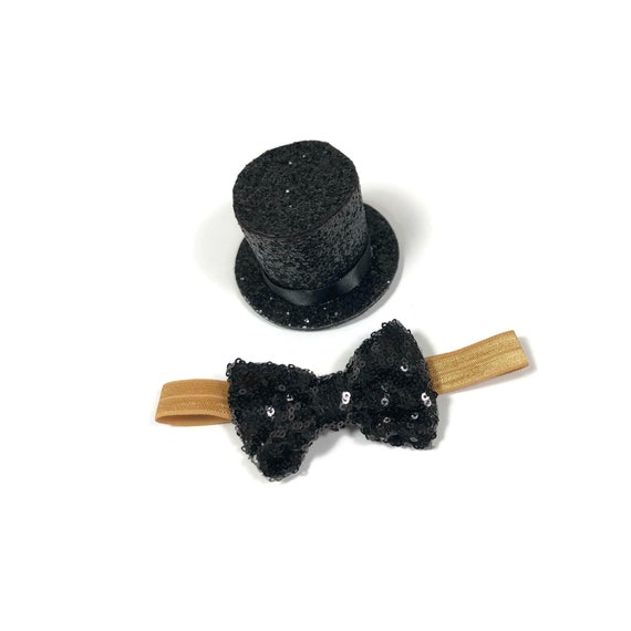 Dog Top Hat and Bow Tie || Dog Gift || Pet Birthday Party Outfit || Pet Puppy Cat Kitten || Kitty Pig Birthday Crown |