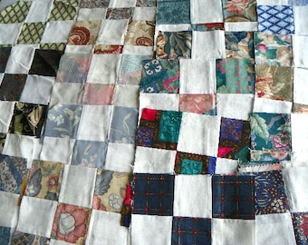 42 Quilt Blocks 9 Patch Pattern Quilt Top Patchwork
