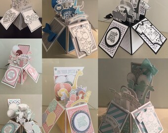 Handmade 3D pop up cards made with Stampin' Up! quality products