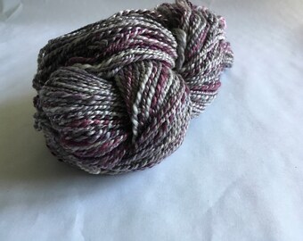 Handspun merino and tencel yarn