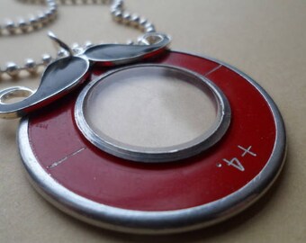 Vintage Optical Lens Moustache Long Necklace Steampunk Necklace
