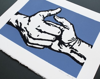 Thumb Wrestling Limited Edition Screenprint