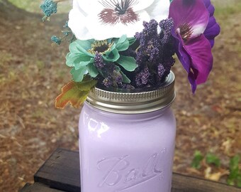Pint size arrangements, Mason Jar arrangements, home decor, wedding decor, country decor, gifts, Mother's Day gifts, Mason Jar centerpiece