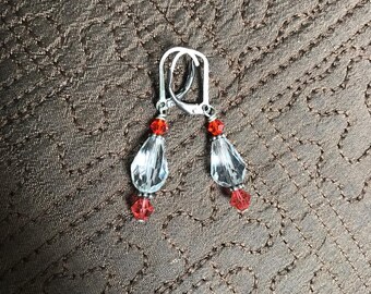 Cherry Soda Crystal Earrings