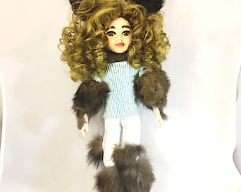 Werewolf girl doll. Lycan girl doll. Teen-wolf. Were-girl. Wolf girl.