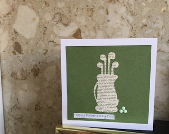 Handmade “Golf lover” Fathers day card
