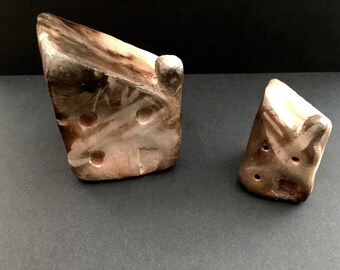 Smokefired ceramic cottages