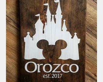 Disney themed family sign|Disney decor|Wedding gift|Housewarming gift