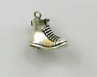 Sterling Silver Hiking or Work Boot Charm