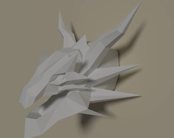 3d papercraft dragon | Etsy