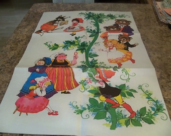 once upon a time fairy tales vintage wrapping paper