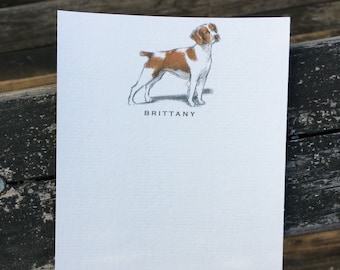 Brittany Dog Note Card Set