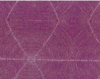 Plum Seeds Mauve Australian Aboriginal Fabric
