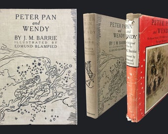 The Blampied Edition of Peter Pan, D/J, J. M. Barrie, Illustrated, 1st Ed., 1940