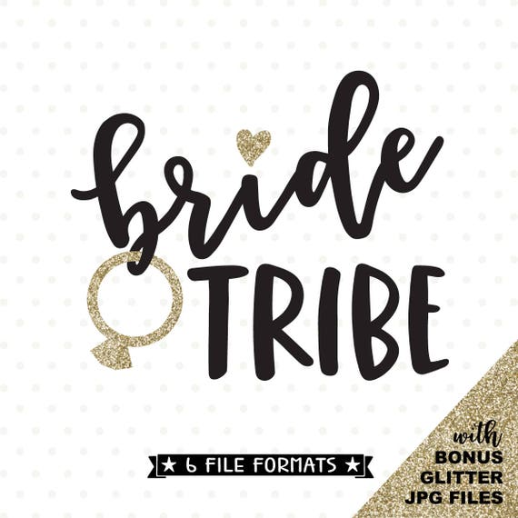 Download Bride Tribe SVG Bridesmaid shirt iron on file Bridal Party